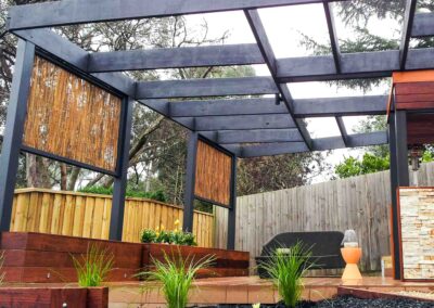HSC Constructions Outdoor living landscape gardening decking constructions with pergola 庭园 景观工程 | 庭园造景 | 庭院规划