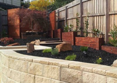 HSC Constructions Outdoor living landscape gardening modern stone retaining constructions 庭园 景观工程 | 庭园造景 | 庭院规划